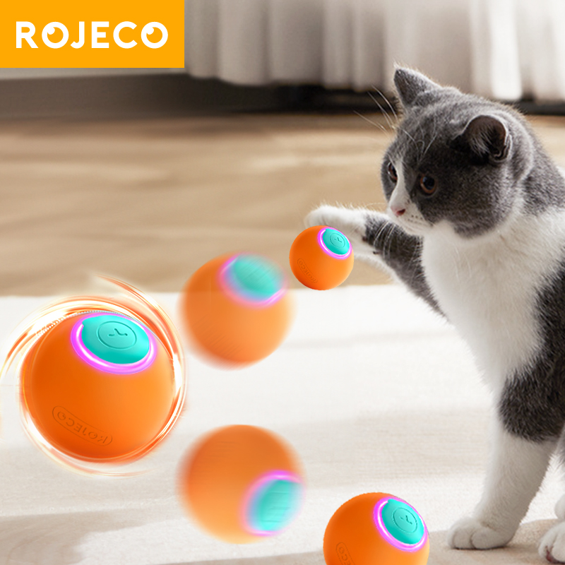 Automatic Moving Dog Ball - ROJECO bola saltitante interativa inteligente para