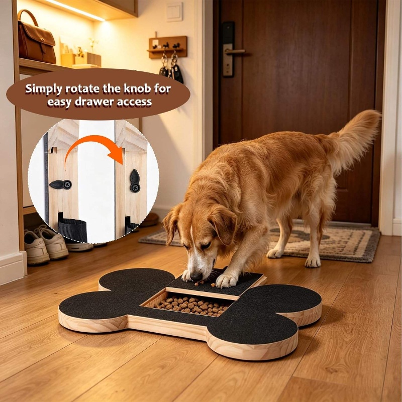 Suction Cup Dog Tug Toy - Tábua de Madeira para Arranhar Unhas