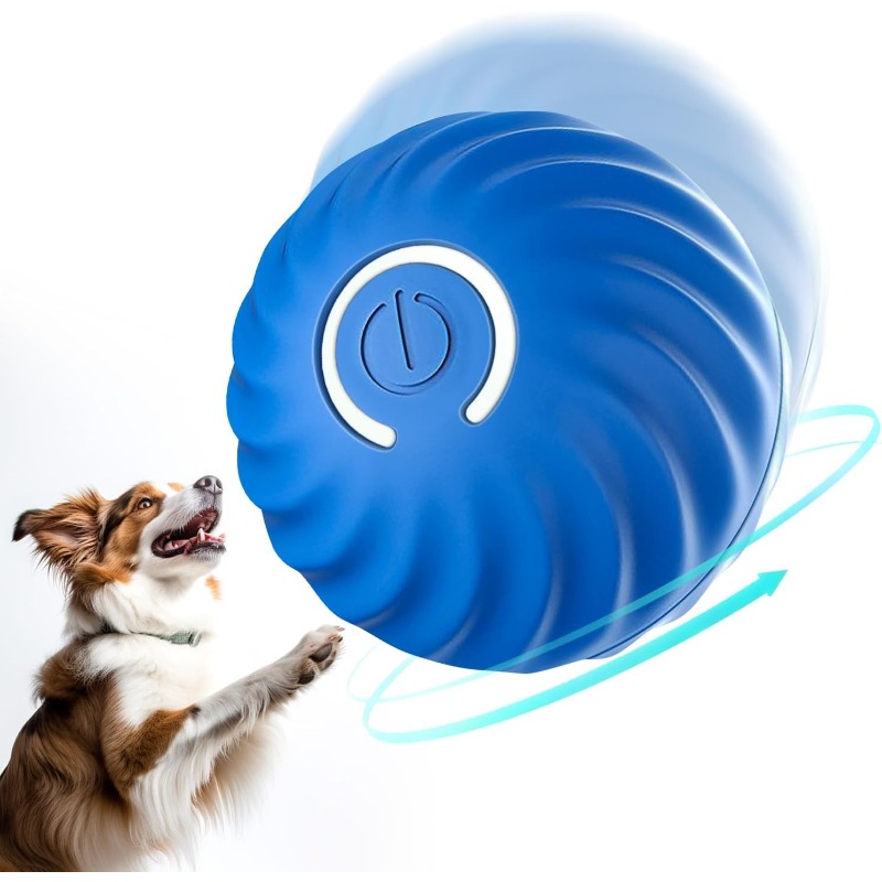 Automatic Moving Dog Ball - Brinquedo Interativo USB para Cães, Bola