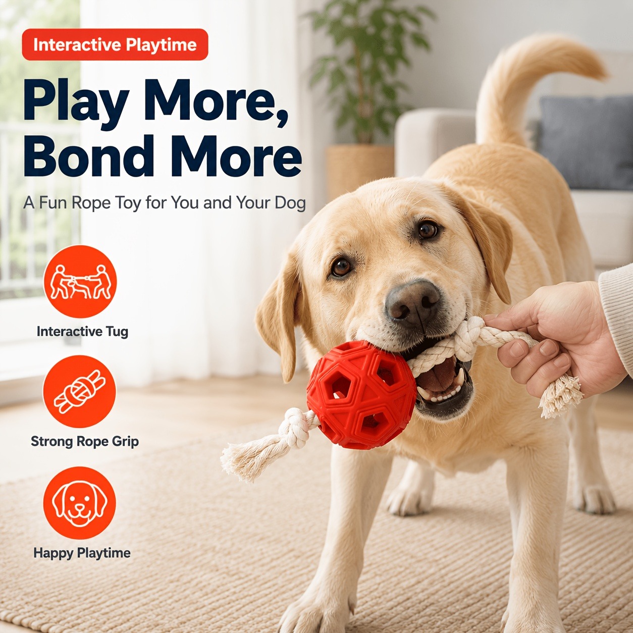 Rubber Treat Dispensing Dog Toy - Brinquedo Interativo para Cães com Dispensador