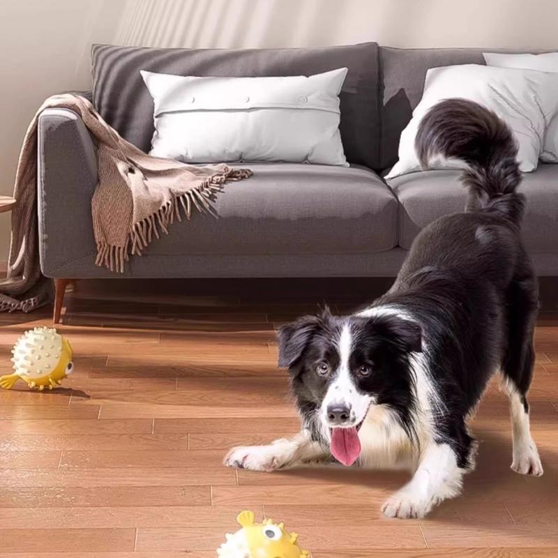 Rubber Treat Dispensing Dog Toy - Conjunto brinquedos para enriquecimento interno para