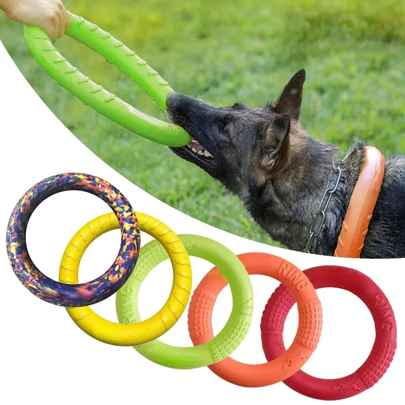 Suction Cup Dog Tug Toy - Discos voadores EVA Dog Training Ring