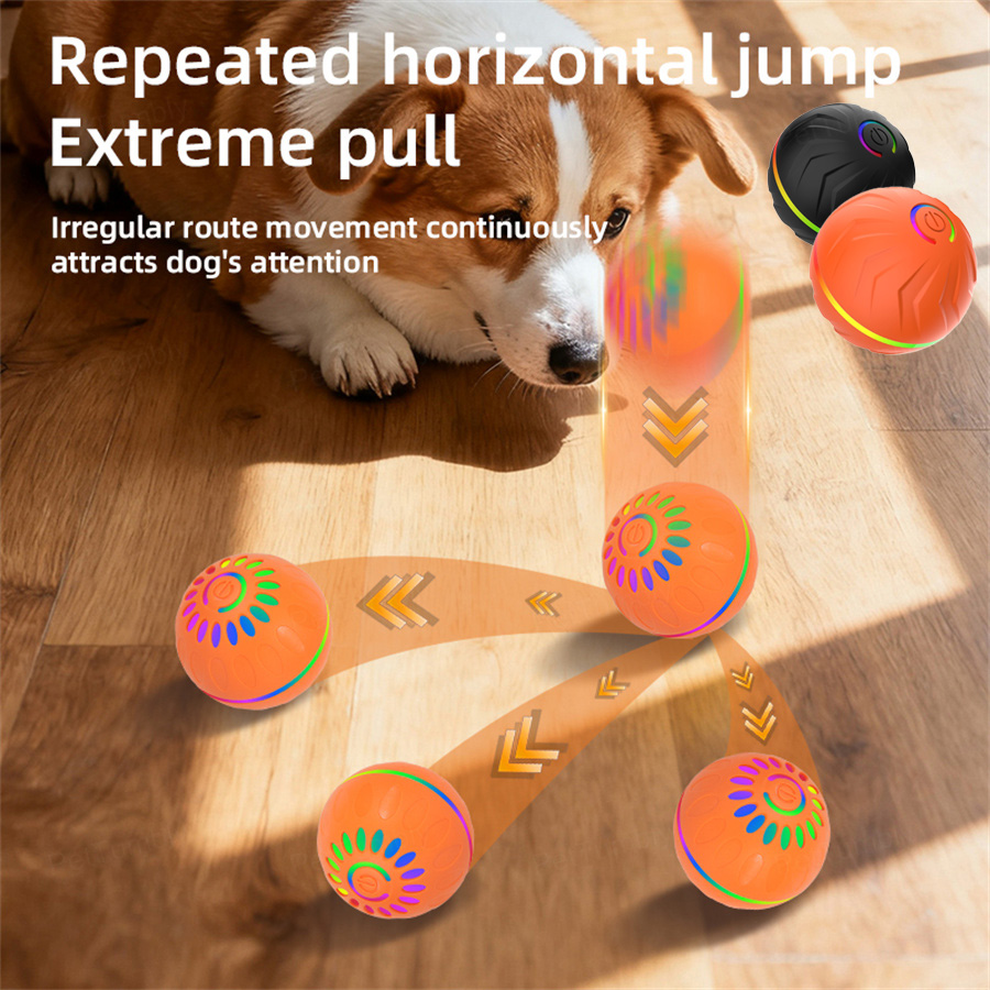 Automatic Moving Dog Ball - Brinquedos Interativos para Cães - Bolas