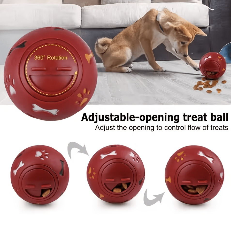 Rubber Treat Dispensing Dog Toy - Bola de Petiscos para Cães, Brinquedo