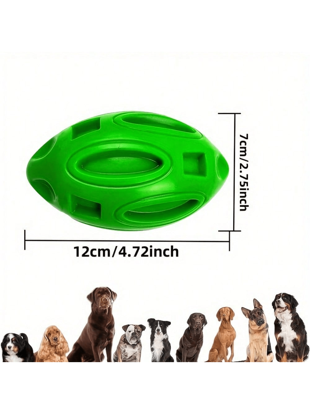 1PC Bola de Rugby Indestrutíve - Indestructible Dog Chew Toy avaliação e preço