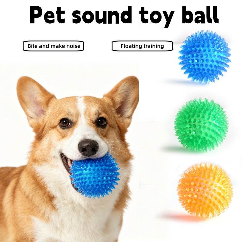 Brinquedo de Bola Espinhosa TP - Interactive Squeaky Plush Dog Toy avaliação e preço