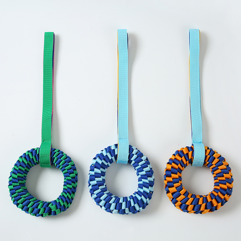 Donut indestrutível do brinque - Dog Rope Toy Aggressive Chewers avaliação e preço