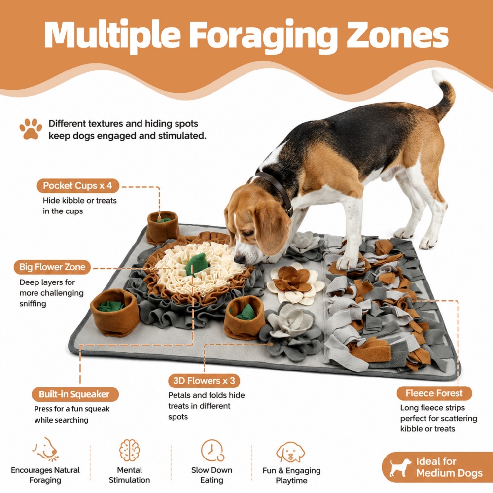 Tapete de Forro Polar Macio co - Snuffle Mat For Dogs avaliação e preço