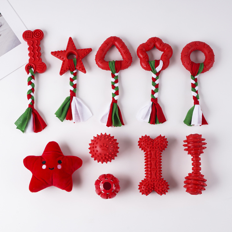 Brinquedo de Natal para cães,  - Indestructible Dog Chew Toy avaliação e preço