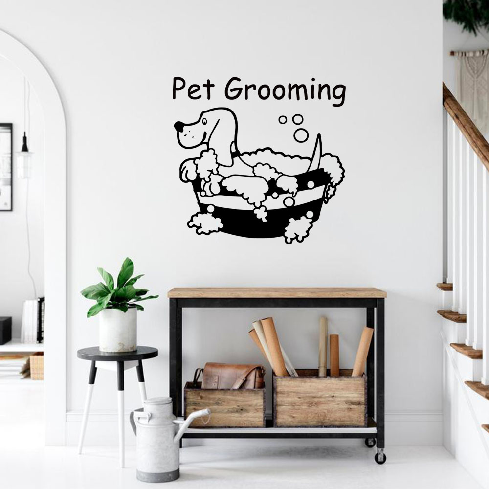 1PC NOVO Adesivo de PVC Person - Pet Grooming avaliação e preço