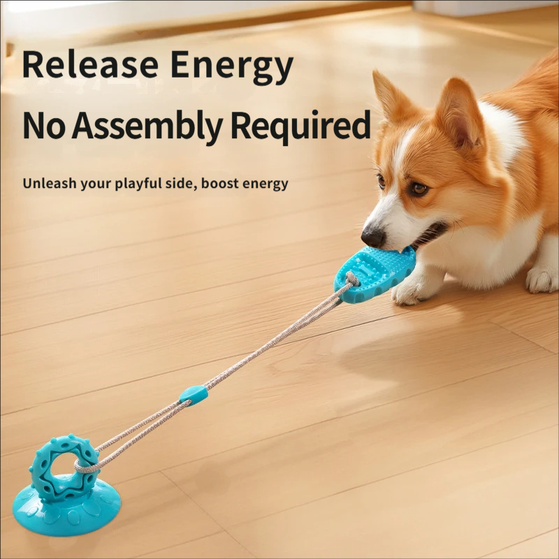 Brinquedo de puxar interativo  - Suction Cup Dog Tug Toy avaliação e preço