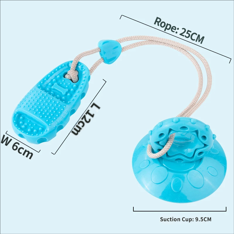 Brinquedo de puxar interativo  - Suction Cup Dog Tug Toy avaliação e preço