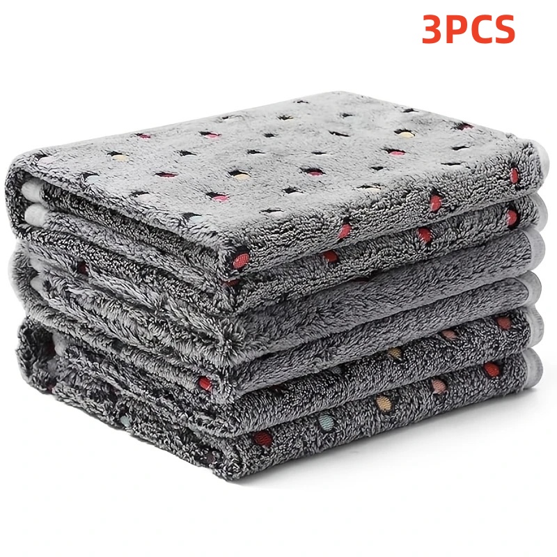 3 pçs macio fofo cobertor para - Pet Beds avaliação e preço