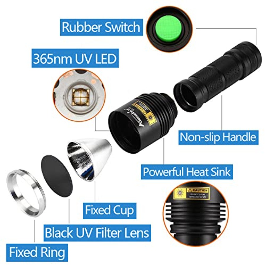Lanterna UV Recarregável SV13  - Pet Beds avaliação e preço